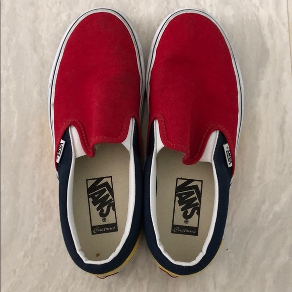 Custom slip on vans with flame detailing - Picture 2 of 4